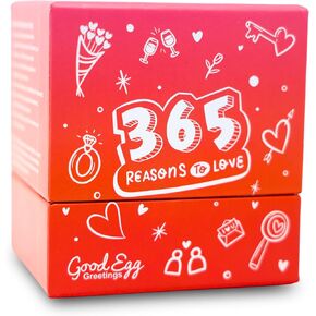 Conversation Cards for Couples - Couples Games - 365 Romantic Icebreaker Questions for Strengthening Your Relationship - Date Night Ideas - Anniversary and Valentine's Day Gift for Couples