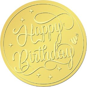 CRASPIRE 408Pcs Certificates Official Gold Foil Embossed Stickers 2" Self Adhesive Envelopes Seals Employee of Month Round Labels for Wedding Invitation Corporation Graduation Award Gift Wrapping