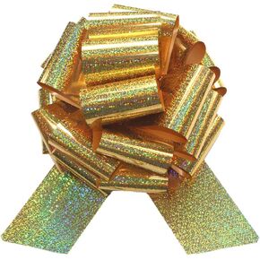 1Pcs 12 Inch Giant Large Pull Bow Big Christmas Metallic Bow,Big Gift Bow for appliances,Bikes,Table Decorations and Party Events (Silver)