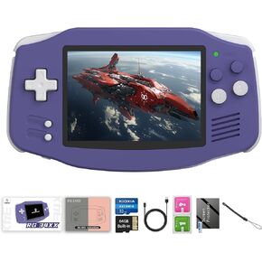 RG34XX Retro Handheld Game Consoles Classic Retro Gaming Console 64G Card Preloaded Games 5000+ rg34xx Portable Gaming Console Linux 64-bit 3500mAh Battery WiFi Bluetooth HD and TV Output Indigo in Saudi Arabia