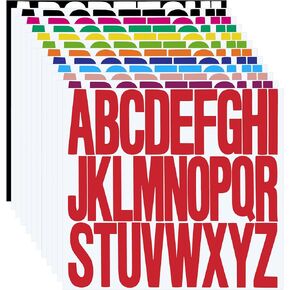 3 inch 12 Sheets Alphabet Stickers, Deep Blue Self Adhesive Vinyl Letter Stickers Aesthetic, Waterproof Letter Sticker for Water Bottles, Door, Car, Scrapbooking, Poster, Cup
