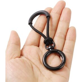 2pcs Nylon Zipper Pull U Shape Tag Pull Zipper Extension,spring keychain for Backpack Luggage Jacket Purse Handbag Traveling Cases
