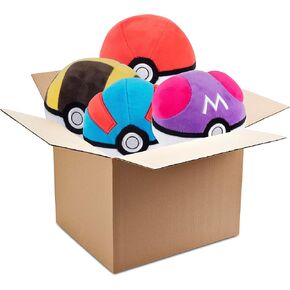 Pokemon 5" Poke Ball Plush Assorted Blind Box 2-Pack - Receive 2 of 4 Pokeball Toy Styles - Poke, Master, Ultra, Great - Officially Licensed - Easter Basket Stuffer Gift for Kids, Boys, Girls - 2+