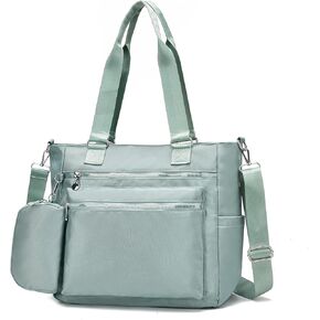 I IHAYNER Laptop Tote Bag for Women 15.6 Inch Waterproof Canvas Work Bag Business Briefcase Computer Bags for Travel