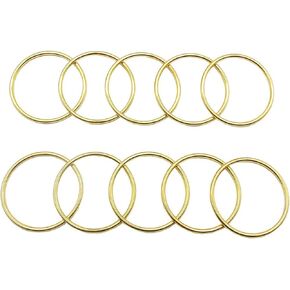 10 Pcs 2 inch Gold Metal Hoop Ring Macrame Ring for Dream Catcher Crafts Decoration DIY Projects