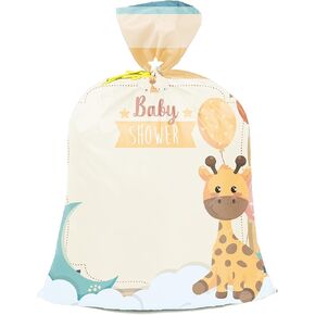 BeeGreen Gift Bag for Wrapping, Extra Large 40" W x 57" L for Jumbo Gifts, Reusable Fabric Gift Bags, Giant Gifts Bag with Tag and Rope for Baby Shower