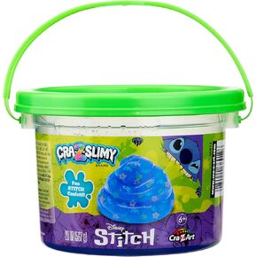 Stitch Cra-Z-Slimy 20oz دلو الوحل قبل الصنع ، والوحش الأزرق CRA-Z-Slime النابض بالحياة مع مزيج من النحلال ، واللعب الوحل للأعمار 6 وما فوق