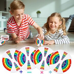Upgrade Math Fidget Spinners,Math Fact Multiplication Fidget Toy for Math Learning,Education Game Gifts for Kids Students (2packs)