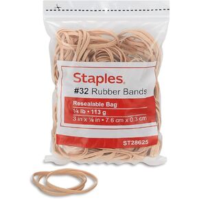 Staples 646093 Economy Rubber Bands Size #32 1/4 Lb.