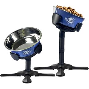 Elevated Dog Bowls for Medium Large Dogs, Adjustable Raised Dog Bowl Stand with 3 Heights, Non-Slip Stainless Steel Dog Food and Water Bowls, Best Gifts for Large Dogs & Dog Lovers