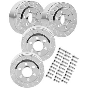 RC 1.9" 2.2" Stainless Steel Heavy Duty Wheel Weights for 1/10 RC 1.9" 2.2" Beadlock Rims Crawler. Beadlock Wheel Hub Rim.(4PCS)