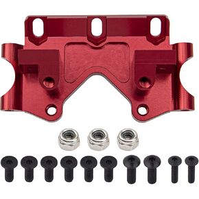 ShareGoo Aluminum Alloy Front Lower Bulkhead Upgrade Part Compatible with Traxxas Slash 2WD Rustler Stampede Bandit 1/10 RC Car (Red)