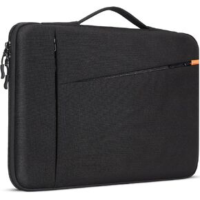 DOMISO 14 inch Laptop Sleeve Case Water-Resistant Computer Cover Bag with Extendable Handle for HP, Dell, Asus Notebook,Black