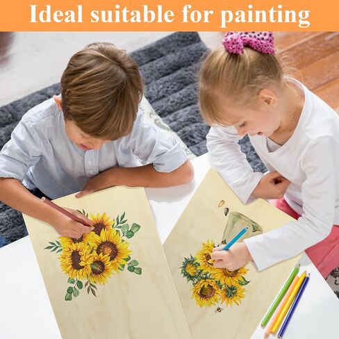 5 صفائح حزمة باسود للحرف اليدوية ، 12 × 16 × 1/2 بوصة 12 مم من أوراق الخشب الرقائقي الرفيع غير المكتم in Kuwait