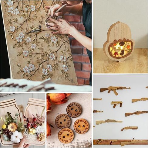 5 صفائح حزمة باسود للحرف اليدوية ، 12 × 16 × 1/2 بوصة 12 مم من أوراق الخشب الرقائقي الرفيع غير المكتم in Kuwait