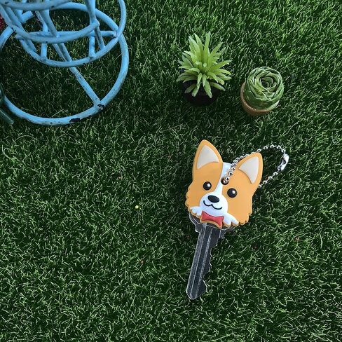 Nayo The Corgi special soft rubber key holder - Improved with sturdy ring in Saudi Arabia