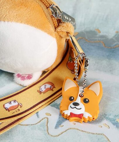 Nayo The Corgi special soft rubber key holder - Improved with sturdy ring in Saudi Arabia