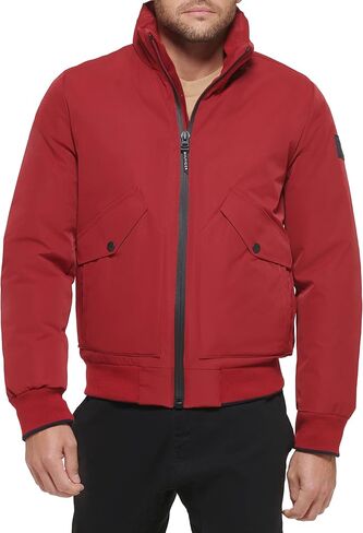 Tommy Hilfiger Men's Flex Stretch Performance Bomber, Olive, Small in Saudi Arabia