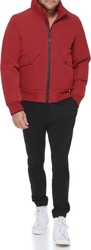 Tommy Hilfiger Men's Flex Stretch Performance Bomber, Olive, Small in Saudi Arabia