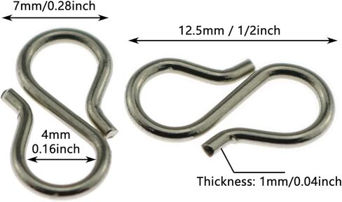 50pcs s - خطاف المشبك قلادة الموصل الموصل الفضة من الفولاذ المقاوم للصدأ مقفل لصنع الحرف الرائعة وصنع المجوهرات in Kuwait
