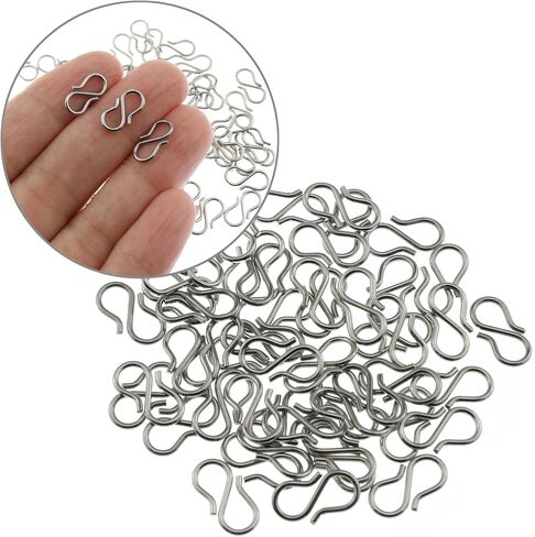 50pcs s - خطاف المشبك قلادة الموصل الموصل الفضة من الفولاذ المقاوم للصدأ مقفل لصنع الحرف الرائعة وصنع المجوهرات in Kuwait