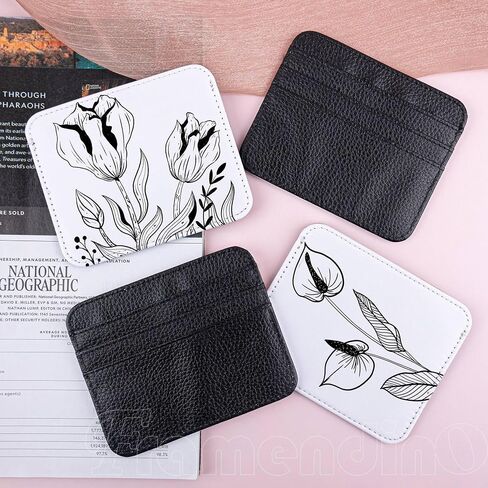 Framendino, 4 Pack Sublimation Blank Wallet Ultrathin Card Front Pocket for DIY Crafts in Saudi Arabia