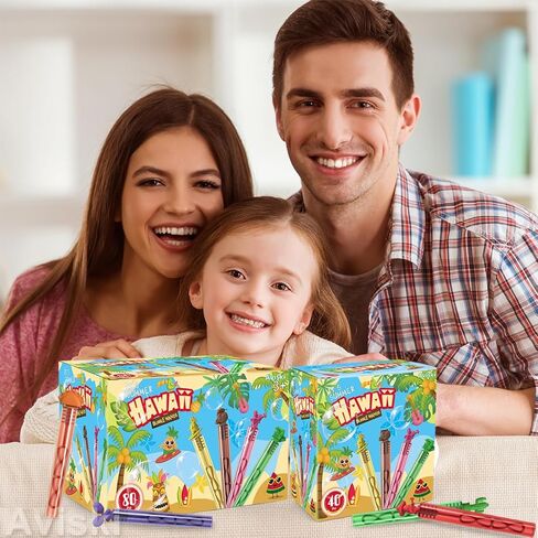 80pcs هاواي الفقاعات صولج ، صغار الفقاعات المصغرة لصالح الحفلات الاستوائية ، ألعاب الهدايا الصيفية للبنات أطفال الأطفال الصغار ، aloha party chourecers goodie bag bag ، in Kuwait