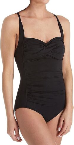 Seafolly Women's Twist Bandeau Halter One Piece Swimsuit in Saudi Arabia