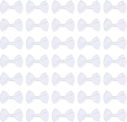 uxcell 200pcs Mini Tie Bows 1.5 Inch Small Tiny Bowknot, Light Grey Ribbon Bows for DIY Crafts, Sewing Appliques, Gifts Ornament, Scrapbooking, Belts, Hair Clips Decoration in Saudi Arabia