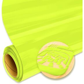 SISER Easy Puff HTV 12''x1yd - 3D Puffy Heat Transfer Vinyl (Neon Yellow)