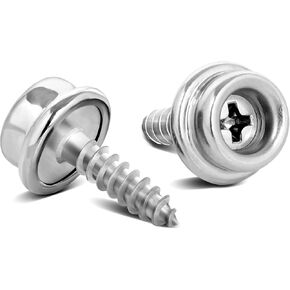 5/8" Boat Canvas Snaps, Marine Grade Boat Cover Snaps Stainless Steel Screws, 3/8" Socket Snap with Stainless Steel 5/8" Screw, 30 PCS (Black)