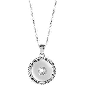 Ginger Snaps Rope Necklace | Interchangeable, Customizable & Adjustable Snap Jewelry Collection | Button Charms for Necklaces, Bracelets & Rings | Standard Size | SN90-10