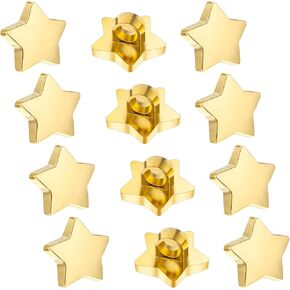 100 Pcs Star Buttons for Crafts,Mabor 1/2 inch Buttons for Crafts,Easy to Sew,Sufficient Quantity,Plastic Buttons,Decorative Buttons for Crafts Assorted Shapes,Small Buttons for Crafts