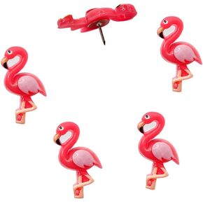 25 PCS Pink Flamingo Push Dins Thumbtack صور جدار خرائط Bulletin Board Boards Cork