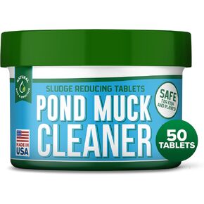 Pond Clarity Solution | Fish Pond Clarity Solution | Sludge Dissolver for Fish Pond 50 Tablets