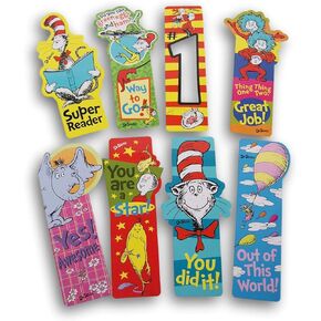 Dr. Seuss Teacher's Incentive Bookmarks - 8 Count