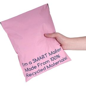 200 Count, 10x13 inch 100% Recycled Poly Mailers Eco Friendly Packaging Envelopes Supplies Mailing Bags 2.5 Mil Thick - SMART Mailer