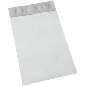 100 EcoSwift 4 x 6 White Small Poly Mailer Size #00 Self Sealing Envelopes Plastic Shipping Mailing Bags 4x6 1.7 mil
