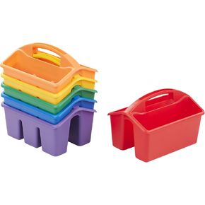 ECR4KIDS 4-COMPARTMENT CADDY ، منظم التخزين ، الابتدائي ، 6 حزم