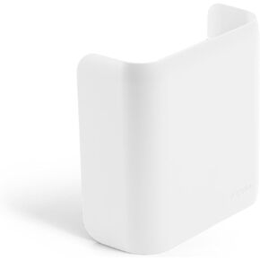 Poppin Magnetic Pen Holder - Office Supplies Storage Cup with 3 Mounting Options (adhesive strips, magnets, or screws), Mounts to Walls, Refrigerators, Lockers (White)