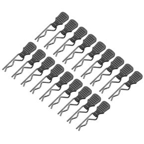 DMiotech 50Pcs Body Clips Pins with Pull Tabs, Black Universal RC Cars Parts Shell Replacement Parts for 1/8 1/10 Scale RC Car