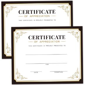 25 Award Certificates,Diploma Award,Certificate of Achievement for Students, indergarten Preschool certificates of Completion,Business Achievement and Best Award Certificate Diploma 8"x10"