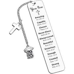 Graduation Gifts for Her Him Class of 2025 Bookmarks for College Students Bible Bookmark Senior Year 2025 Graduation Gifts Souvenir for Senior 2025 College Middle High School Students Christian Gifts
