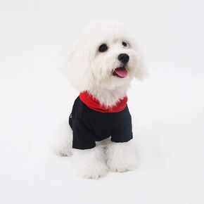 Leconpet Black Cotton Dog Hoodie Sweatshirt for Small Dogs Spring Autumn Hoodies for Dogs Without Velvet (M, Black)