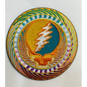 C & D البصيرة بالامتنان Sunburst Syf Patch ، الأصفر ، الأرجواني ، الأزرق