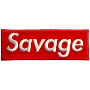 Savage Patch Iron On/Sew On - Fully Embroidered Cool Patch by PatchClub