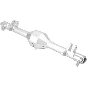 RC Rear Axle Shell,Aluminum Alloy Axle Housing Case for 1/10 for Hammer for LOS232072 (Silver)