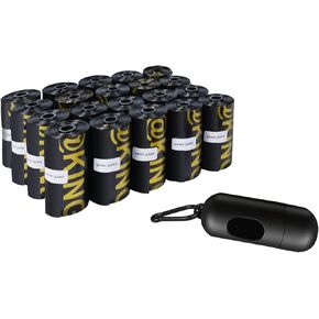 @KING@SKD Dog Poop Bags, 20 Rolls (300 Bags) Dispenser, Walking and Training Puppy Accessories, Hands-Free Carrier, Supports Small, Medium, Large Breeds.