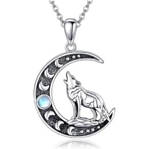 Sterling Silver 925 Owl/Red Panda/Blue Bird/Monkey/Wolf/Raven/Turtle/Possum/Bearded Dragon/Flamingo/Platypu/Raccoon/Robin Bird/Fox Necklace Heart Pendant Animal Jewelry Gift For Women