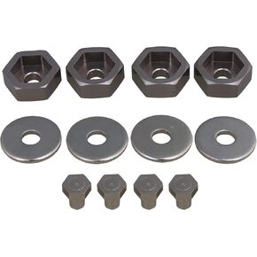 Mxfans Titanium Aluminum Alloy 12mm to 17mm Hex Adapter N10237 for RC1:10 Car Pack of 4